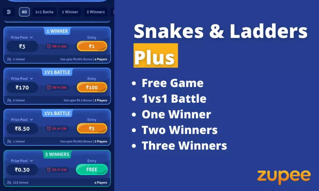 Snakes and ladders plus - Online game