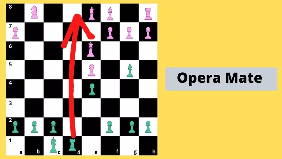 Chess checkmate - opera mate 